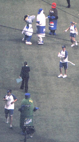 Bottle race at Tropicana Field.