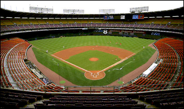 Photoshop of RFK Stadium with baseball diamond installed