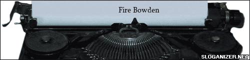 Fire Bowden