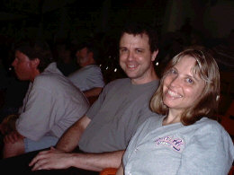 John and Gina at the baseball game.