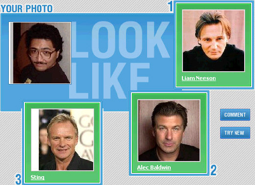 Apparently Brick looks like Liam Neeson, Alec Baldwin and Sting