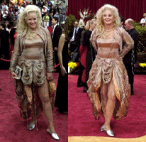 Sally Kirkland twice