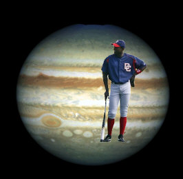 Alfonso Soriano superimposed against the planet Jupiter.