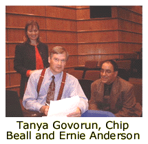 Tanya Govorun, Chip Beall and Ernie Anderson